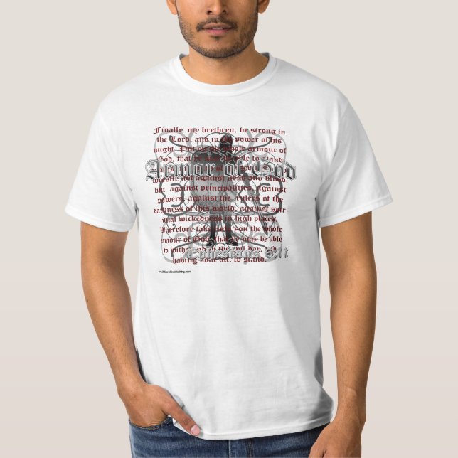 Armour of God Christian Merchandise T-Shirt (Front)