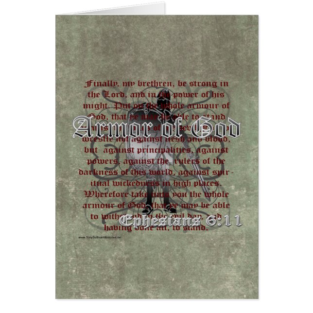 Armour of God, Ephesians 6:10-18, Christian (Front)