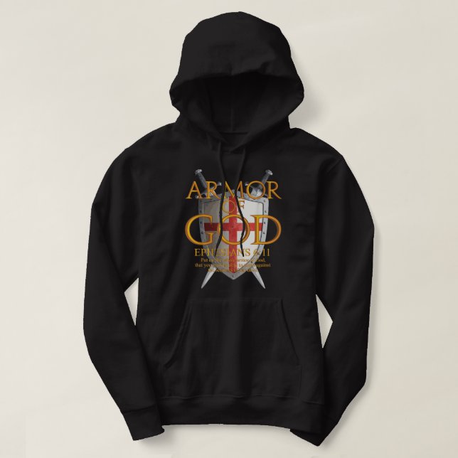 Armour Of God Ephesians Bible Verse Religious Chri Hoodie (Design Front)