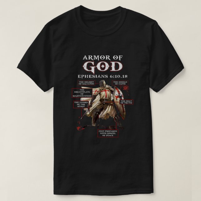 Armour Of God Knight Templar For Men  T-Shirt (Design Front)