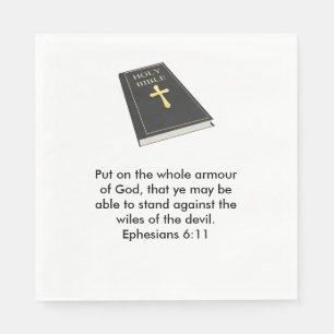 Armour of God Napkins w/Bible