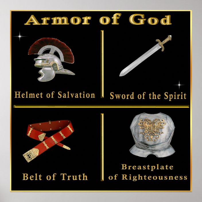 Armour of God poster Zazzle.co.uk