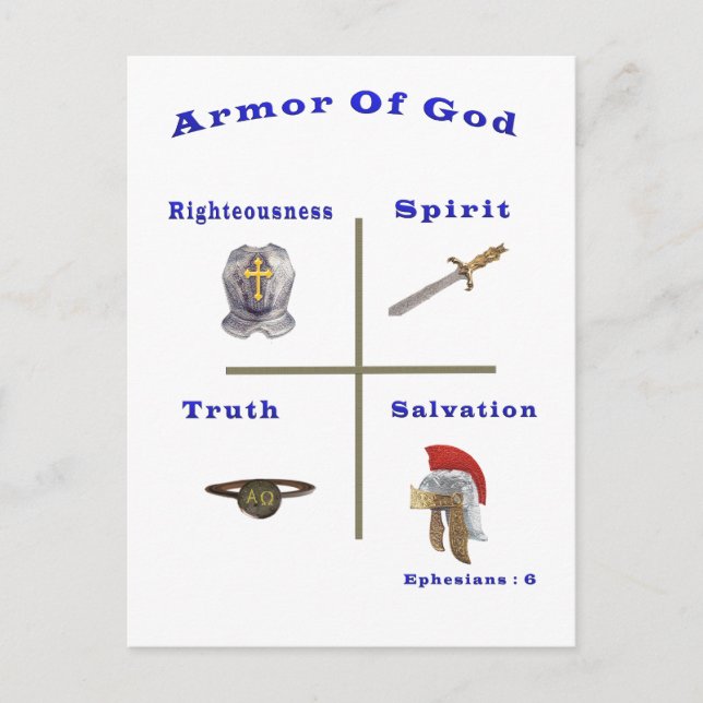 Armour of God products Postcard (Front)