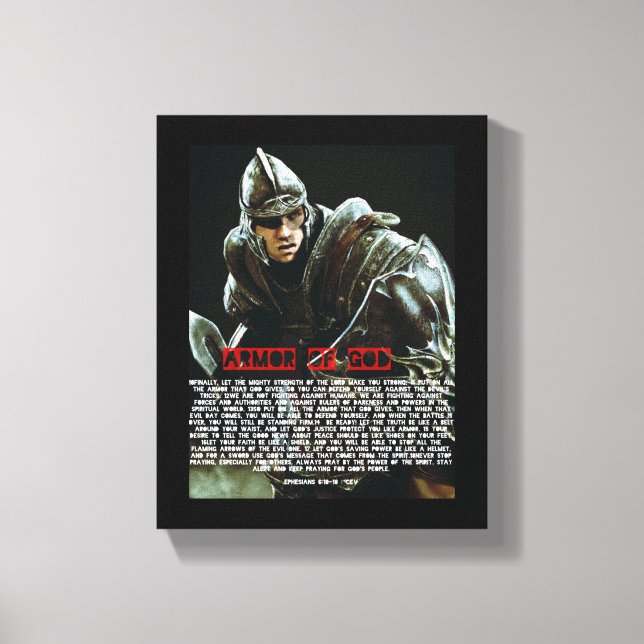 Armour of GOD Scripture Canvas (Front)