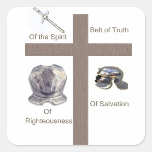 Armour of God Square Sticker