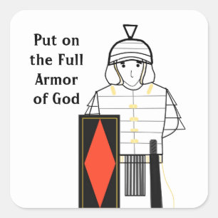 Armour of God Square Sticker