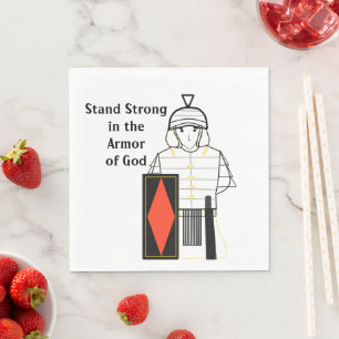 Armour of God Stand Strong  Napkin
