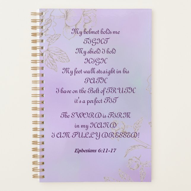 Armour of God Watercolor Business Planner (Front)