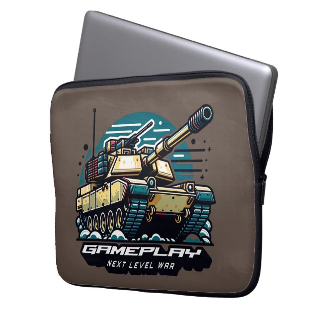 Armoured Battles: Next Level Gaming Laptop Sleeve (Front Left)