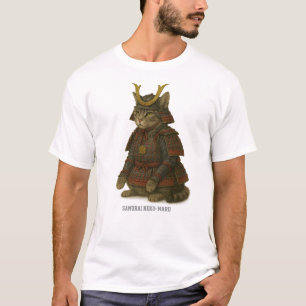 Armoured Cat Warrior Illustration T-Shirt
