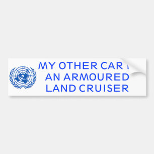 Armoured Land Cruiser Bumper Sticker