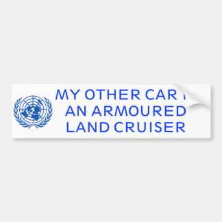 Armoured Land Cruiser Bumper Sticker