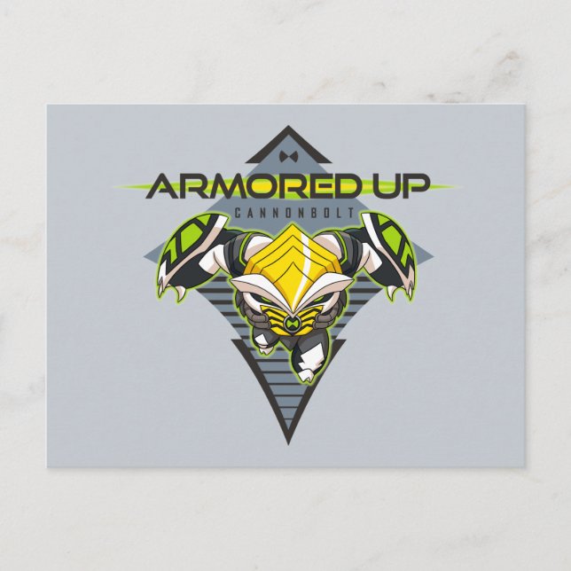 Armoured Up - Omni-Kix Cannonbolt Invitation Postcard (Front)