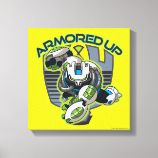 Armoured Up - Omni-Kix Slapback Canvas Print