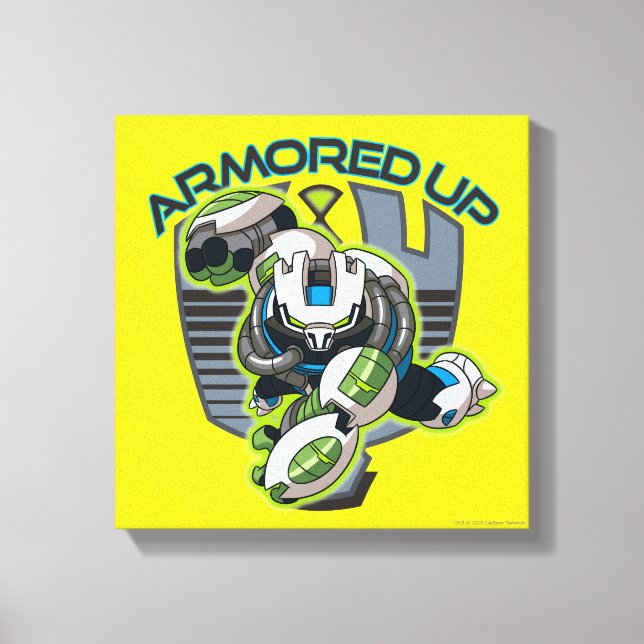 Armoured Up - Omni-Kix Slapback Canvas Print (Front)