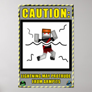 Armpit Lightning Warning Poster