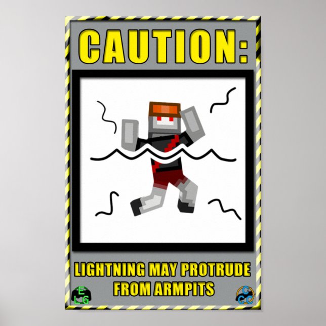 Armpit Lightning Warning Poster (Front)