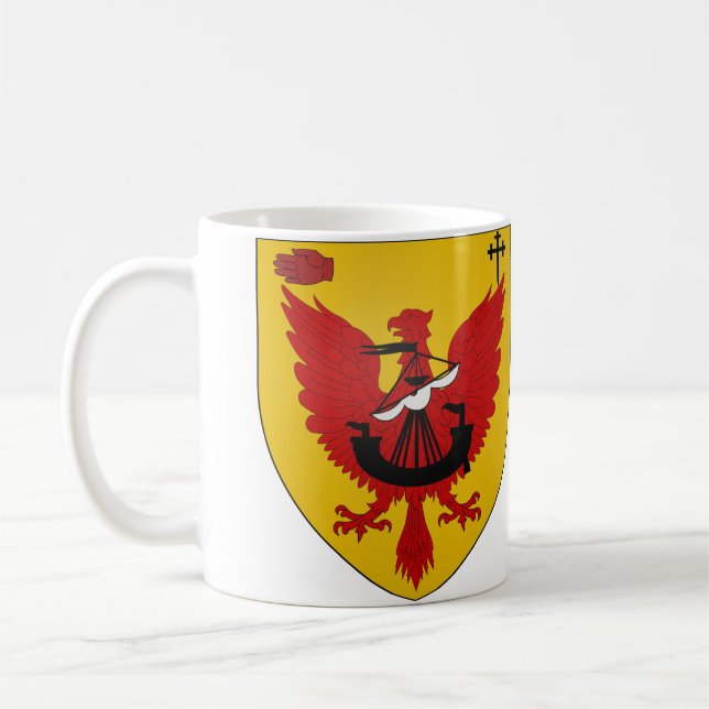 Arms Of MacDonell Of Glengarry Coffee Mug (Left)
