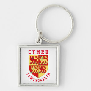 Arms of Mediaeval Principality of Wales Key Ring