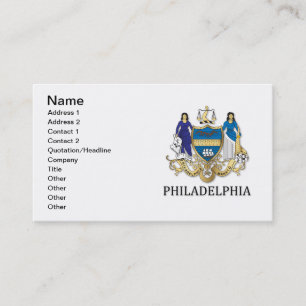 Arms of the city of Philadelphia Business Card
