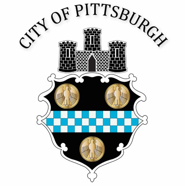Arms of the city of Pittsburgh Standing Photo Sculpture (Front)