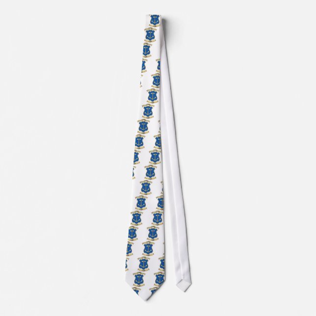 Arms of the state of Rhode Island Tie (Front)
