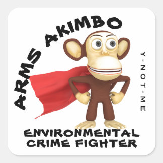 ARMSAKIMBO 2 SQUARE STICKER