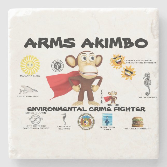ARMSAKIMBO Stone Coaster (Front)
