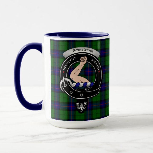 Armstrong Clan Badge Combo 15oz Mug (Left)