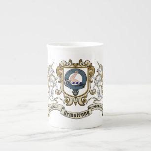 Armstrong Clan Badge & Motto Bone China Mug