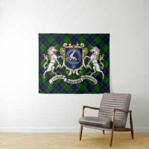 Armstrong Clan Badge & Tartan Tapestry