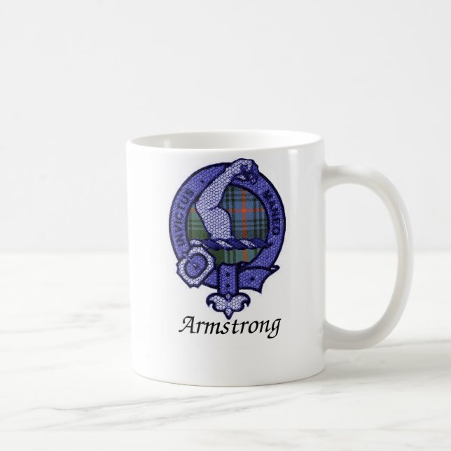 Armstrong Clan Crest Coffee Mug (Right)