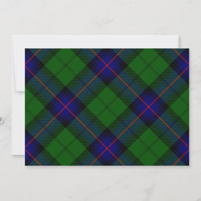Armstrong clan tartan blue green plaid (Front)