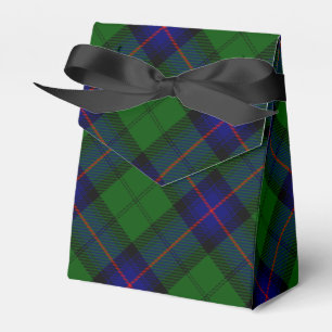 Armstrong clan tartan blue green plaid favour box