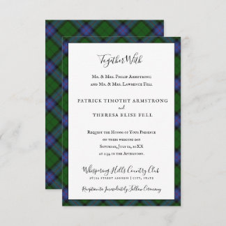 Armstrong Clan Tartan Scottish Plaid Invitation