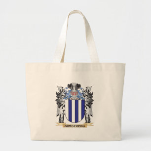 Armstrong Coat of Arms - Family Crest Large Tote Bag