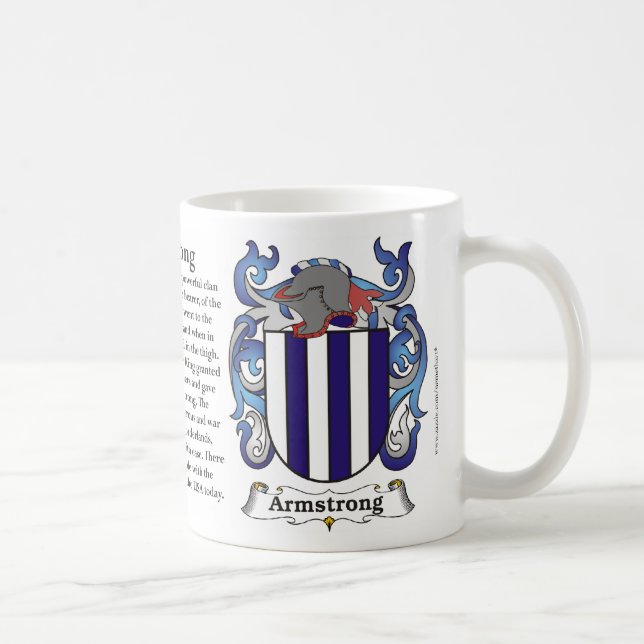 Armstrong Family Coat of Arms Mug (Right)