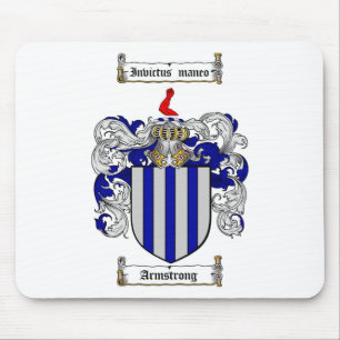ARMSTRONG FAMILY CREST -  ARMSTRONG COAT OF ARMS MOUSE MAT