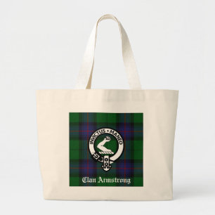 Armstrong Family Crest & Tartan Tote Bag