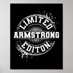 Armstrong Funny Surname Family Tree Birthday Reuni Poster