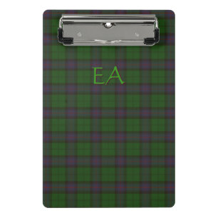 Armstrong Official Clan Tartan with your initials Mini Clipboard