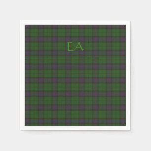 Armstrong Official Clan Tartan with your initials Napkin