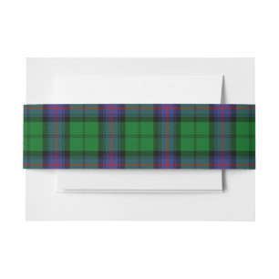 Armstrong Scottish Tartan Belly Band Invitation Belly Band