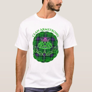 Armstrong Scottish Tartan Celtic Thistle T-Shirt