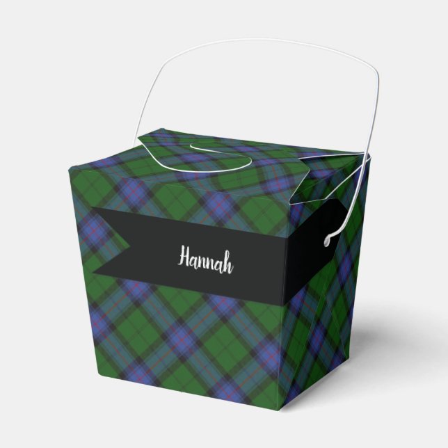 Armstrong Scottish Tartan Plaid Pattern Favour Box (Front Side)