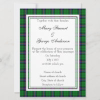 Armstrong Scottish Wedding Invitation