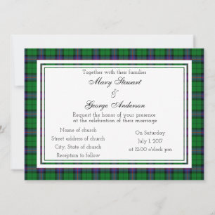 Armstrong Scottish Wedding Invitation