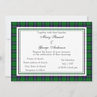 Armstrong Scottish Wedding Invitation