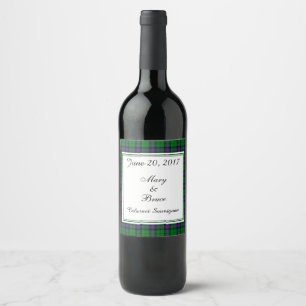 Armstrong Scottish Wedding Wine Label