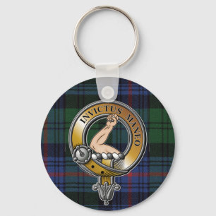 Armstrong Tartan & Badge Key Ring